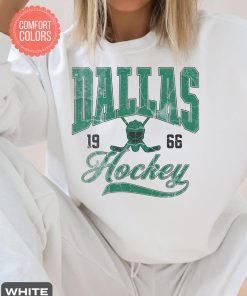 Dallas Star Vintage Style Comfort Colors Sweatshirt Shirt, Stars Sweater, Stars Shirt, Hockey Fan Crewneck