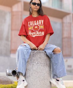 Vintage Calgary Flame Sweatshirt / T-Shirt, Flames Sweater, Flames Shirt, Hockey Fan Shirt, Retro Calgary Ice Hockey