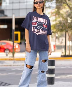 Vintage Columbus Blue Jacket Sweatshirt  T-Shirt, Blue Jackets Sweater, Blue Jackets T-Shirt, Retro Columbus Ice Hockey