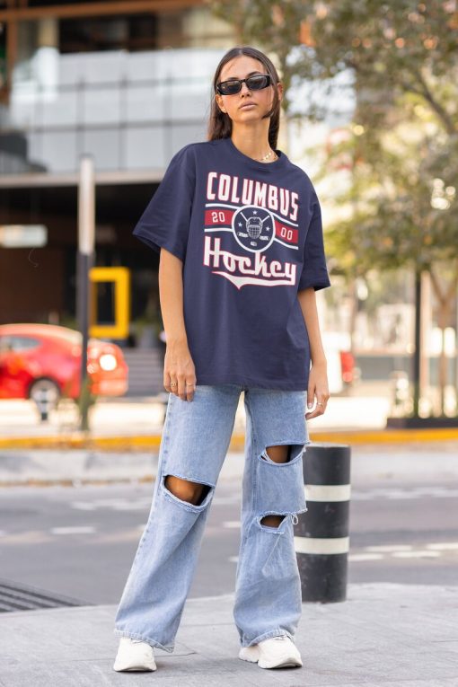 Vintage Columbus Blue Jacket Sweatshirt  T-Shirt, Blue Jackets Sweater, Blue Jackets T-Shirt, Retro Columbus Ice Hockey