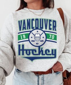 Vintage Vancouver Canuck Sweatshirt  T-Shirt, Canucks Sweater, Canucks T-Shirt, Hockey Fan, Retro Vancouver Ice Hockey