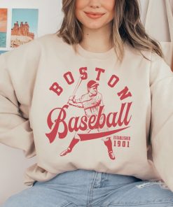 Vintage Boston Red So Crewneck Sweatshirt / T-Shirt, Red So EST 1901 Sweatshirt, Boston Baseball Shirt