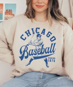 Vintage Chicago Cub Crewneck Sweatshirt / T-Shirt, Cubs EST 1876 Sweatshirt, Chicago Baseball Shirt, Retro Cubs T-Shirt