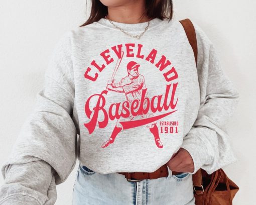 Vintage Cleveland Guardian Crewneck Sweatshirt / T-Shirt, Guardian EST 1901 Shirt, Cleveland Baseball