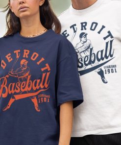 Vintage Detroit Tiger Crewneck Sweatshirt / T-Shirt, Tiger EST 1901 Shirt, Detroit Baseball Shirt, Retro Tigers Shirt