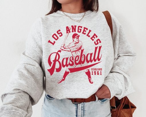 Vintage Los Angeles Angel Crewneck Sweatshirt / T-Shirt, Angels EST 1961 Shirt, Los Angeles Baseball, Retro Angels Shirt