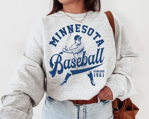 Vintage Minnesota Twin Crewneck Sweatshirt / T-Shirt, Twin EST 1961 Sweatshirt, Minnesota Baseball Shirt