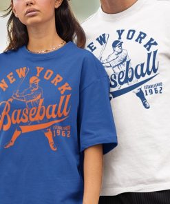 Vintage New York Met Crewneck Sweatshirt / T-Shirt, Mets EST 1962 Sweatshirt, New York Baseball Game Day