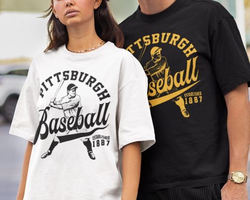 Vintage Pittsburgh Pirate Crewneck Sweatshirt / T-Shirt, Pirates EST 1887 Sweatshirt, Pittsburgh Game Day, Retro Pirates