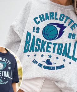 Vintage Charlotte Hornet Sweatshirt  T-Shirt, Hornets Sweater, Hornets T-Shirt, Charlotte 1988