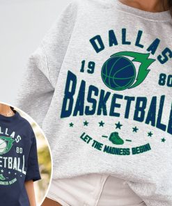 Vintage Dallas Maverick Sweatshirt  T-Shirt, Mavericks Sweater, Dallas 1980, Mavericks T-Shirt