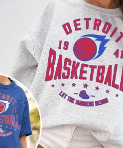 Vintage Detroit Piston Sweatshirt  T-Shirt, Pistons Sweater, Pistons T-Shirt, Detroit 1941