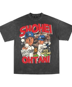 Shohei Ohtani MLB Shirt,Bootleg Shirt, Cartoon Los Angeles Dodgers T-Shirt, Gift For Fans