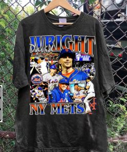 David Wright T-Shirt, Vintage Shirt, MLB Shirt, Vintage 90s Graphic Style, Gift For Fans