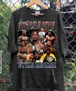 Vintage 90s Graphic Style Israel Adesanya T-Shirt - Israel Adesanya Shirt - Retro Mixed Martial Artist Tee For Man and