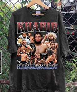 Vintage 90s Graphic Style Khabib Nurmagomedov T-Shirt - Khabib Nurmagomedov Shirt - Retro Mixed Martial Artist Tee For