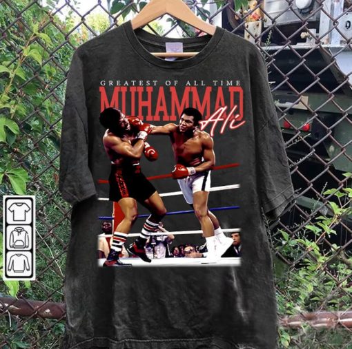 Vintage 90s Graphic Style Muhammad Ali TShirt - Muhammad Ali Sweatshirt - American Professional Boxer Tee For Man and