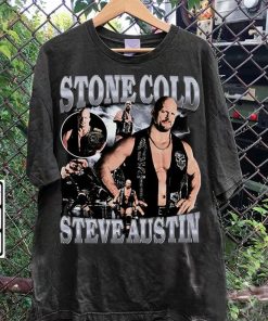 Vintage 90s Graphic Style Steve Austin TShirt - Steve Austin Sweatshirt - American Professional Wrestler Tee For Man and