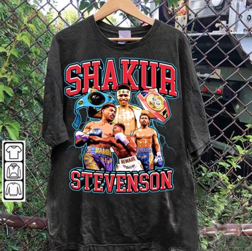 Vintage 90s Graphic Style Shakur Stevenson Shirt - Shakur Stevenson Hoodie - American Professional Boxer Tee For Man and