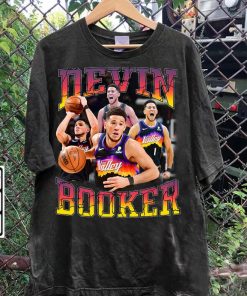 Vintage 90s Graphic Style Devin Booker T-Shirt - Devin Booker Vintage Sweatshirt - Retro Basketball Tee For Man and