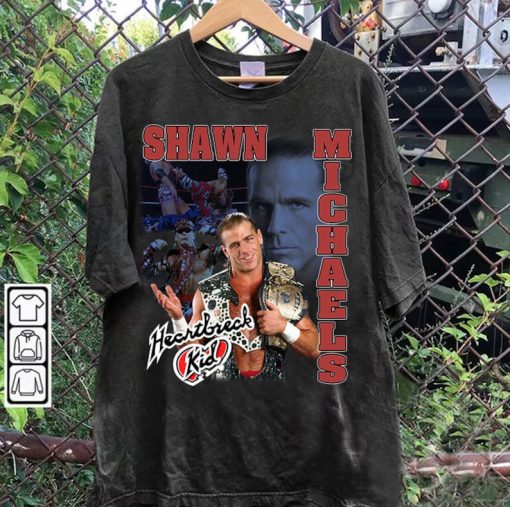 Vintage 90s Graphic Style Shawn Michaels Tee - Shawn Michaels Sweatshirt - American Professional Wrestler Tee For Man