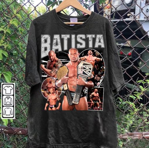 Vintage 90s Graphic Style Dave Bautista Shirt - Dave Bautista Sweatshirt - American Professional Wrestler Tee For Man