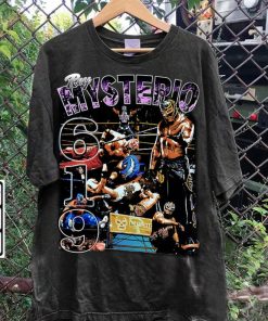 Vintage 90s Graphic Style Rey Mysterio Shirt - Rey Mysterio Sweatshirt - American Professional Wrestler Tee For Man and