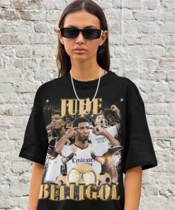 Retro Real Madrid Jude Bellingham Football T-Shirt, Spain Bootleg Retro 90s Fans Shirt, Unisex T-shirt.