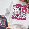 Vintage Atlanta Brave Crewneck Sweatshirt / T-Shirt, Retro Groovy Atlanta Shirt, Atlanta Baseball Sweatshirt