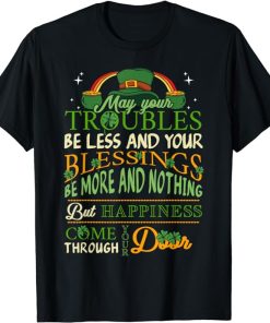 Irish Blessing St Patricks Day Leprechaun Rainbow Irish Gift T-Shirt