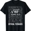 13 Birthday Official Teenager Boy 13yr Math 13th Birthday T-Shirt