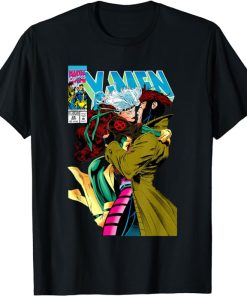 Marvel X-Men Gambit & Rogue Beautiful Couple Cover T-Shirt