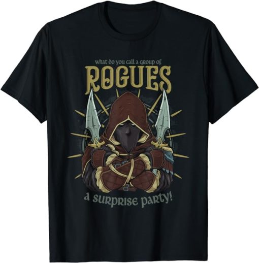 Rogue Surprise Party Role Playing Game Funny RPG T-Shirt