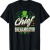 Retro Chief Shenanigator Lucky Leprechaun Hat St Patrick Day T-Shirt