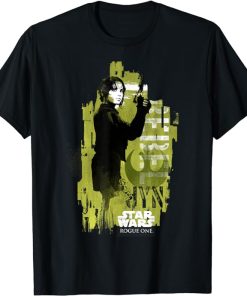 Star Wars Rogue One Jyn Erso Grunge Profile Graphic T-Shirt T-Shirt