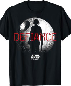 Star Wars Rogue One Jyn Silhouette Defiance Graphic T-Shirt T-Shirt