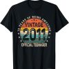 Vintage 2011 Official Teenager 13th Birthday 13 Year Old T-Shirt