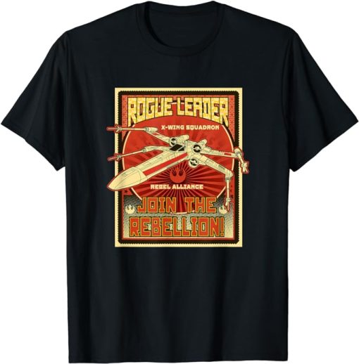 Star Wars X-Wing Fighter Rogue Leader The Rebellion Stamp T-Shirt