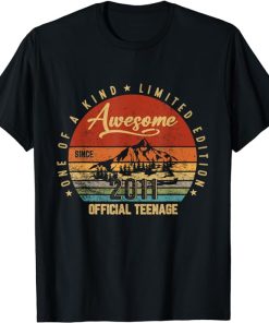 13th Birthday Shirt Vintage 2011 Official Teenager 13 Yr Old T-Shirt