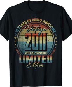 Vintage 2011 Limited Edition Shirt 13 year old 13th Birthday T-Shirt