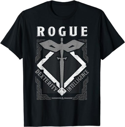 Dungeons & Dragons Rogue Dexterity & Intelligence T-Shirt