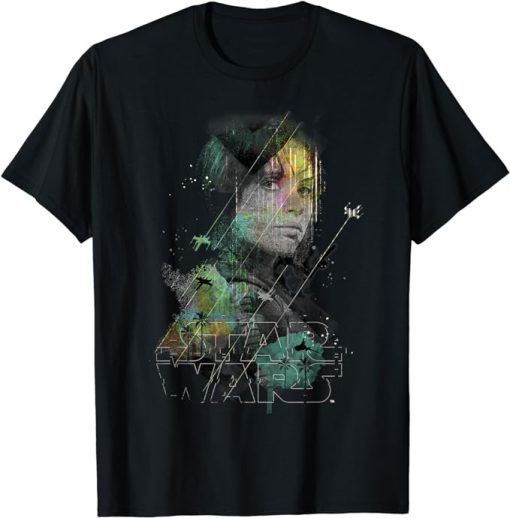 Star Wars Jyn Erso Space Lines Rogue One Graphic T-Shirt T-Shirt