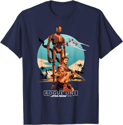 Star Wars Rogue One K-2SO and Cassian T-Shirt