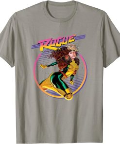 Marvel X-Men Rogue Sassy Neon Solo Portrait T-Shirt