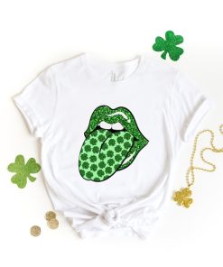 Shamrock Lips Shirt, St. Patrick's Day Shirt, Cute St Patricks Day Tee