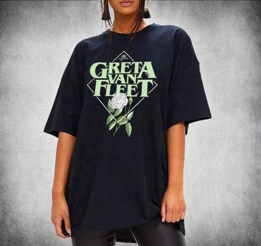 Greta Van Fleet T-shirt retro Best Rock Music shirt, Led Zeppelin