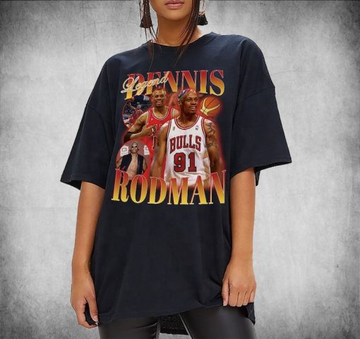 Dennis Rodman T-shirt 90s Inspired Vintage Shirt Vintage Bootleg