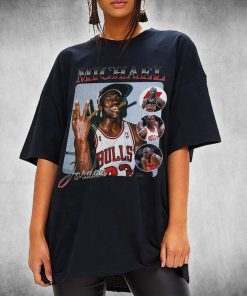 Michael Jordan T-shirt UNC 90s Style Vintage Bootleg Tee graphic T shi