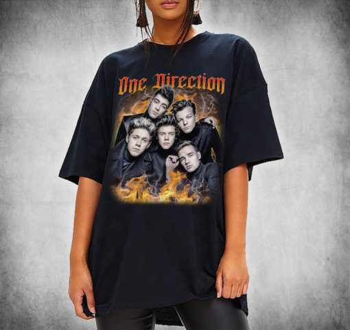 One Direction Retro T-shirt Best Rock Music shirt, Led Zeppelin, Tour