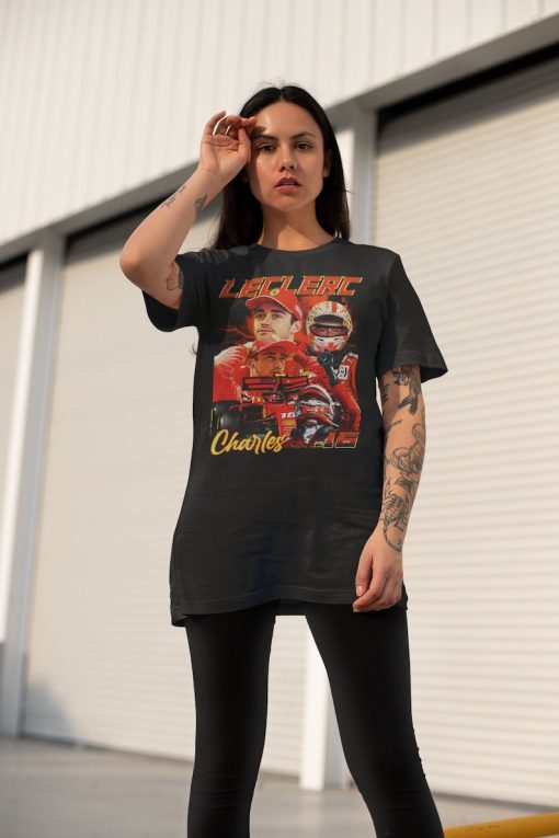 Charles Leclerc T-Shirt 90s Inspired Vintage Shirt Vintage Bootleg